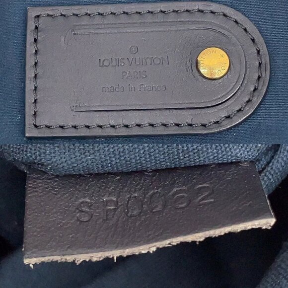 190425AX (S6) Louis Vuitton Carry Case Annette 55 Navy Blue Monogram Mini Lin - Picture 13 of 14